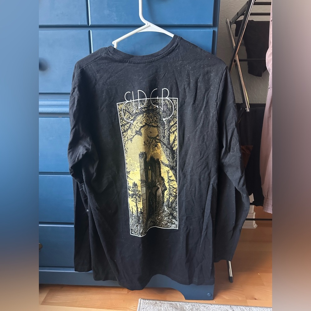 Elder Black and Gold Graphic Long Sleeve Tee